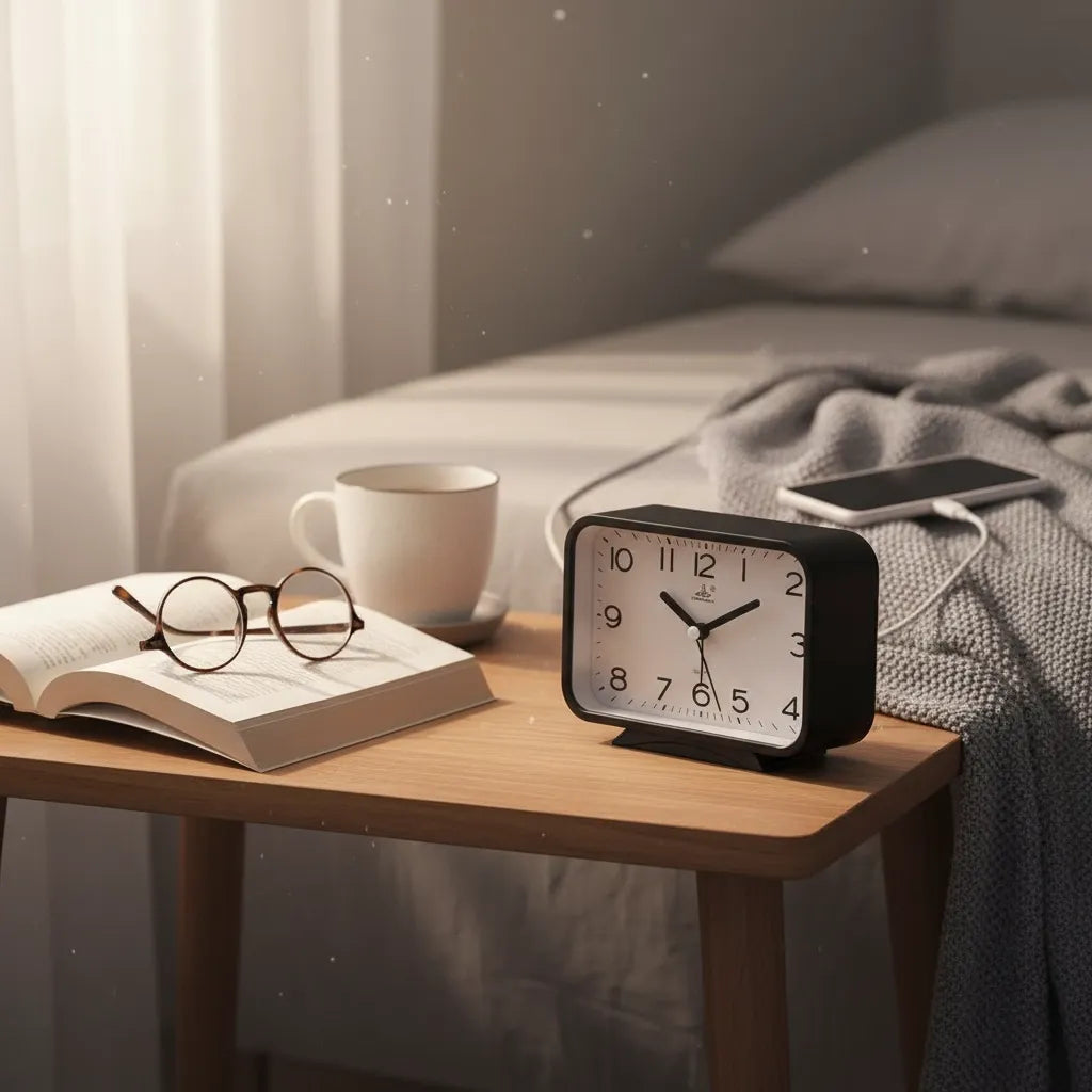 Réveil Analogique Rectangle Silencieux