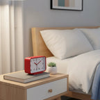 Réveil Analogique Rectangle Silencieux