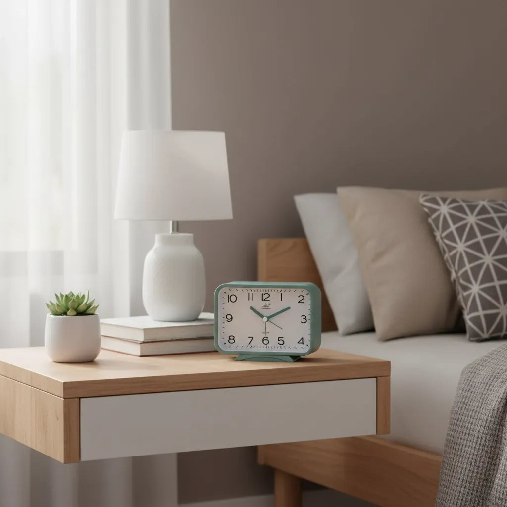 Réveil Analogique Rectangle Silencieux