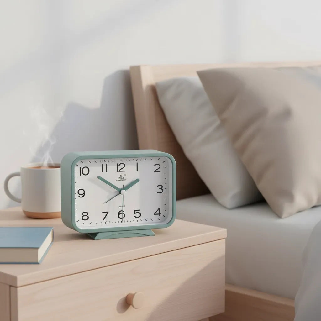 Réveil Analogique Rectangle Silencieux