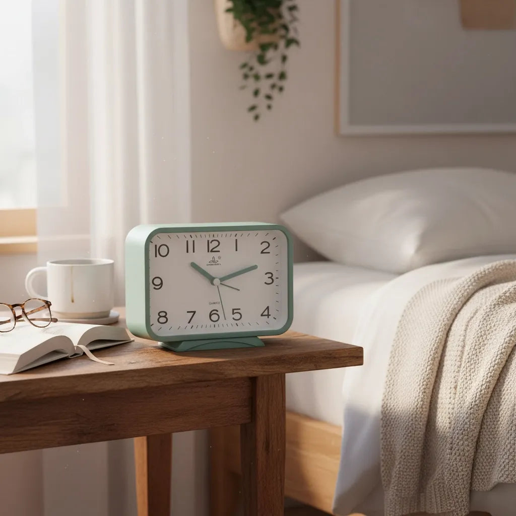 Réveil Analogique Rectangle Silencieux