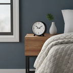 Réveil Analogique Rond en Métal