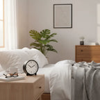 Réveil Analogique Rond en Métal