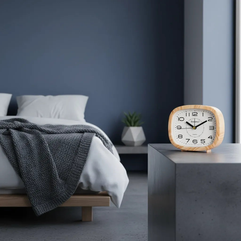 Réveil Analogique Silencieux à Grands Chiffres