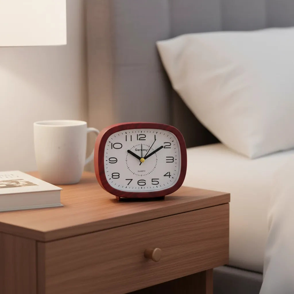 Réveil Analogique Silencieux à Grands Chiffres