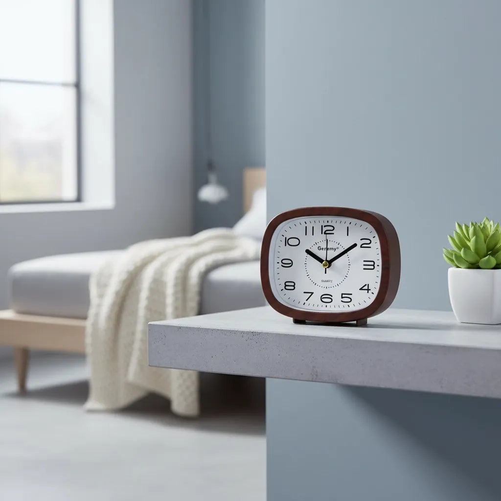 Réveil Analogique Silencieux à Grands Chiffres