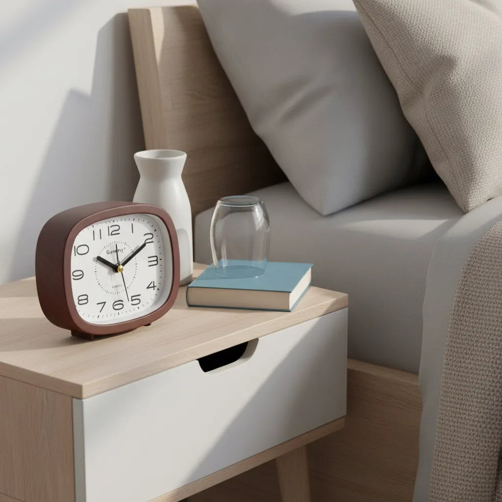 Réveil Analogique Silencieux à Grands Chiffres