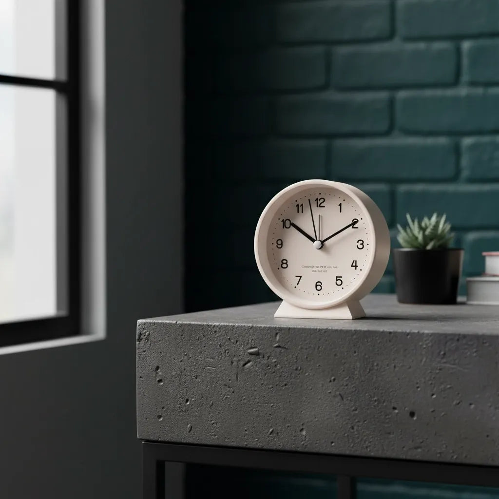 Réveil Analogique Silencieux en Quartz