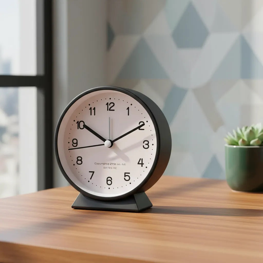 Réveil Analogique Silencieux en Quartz