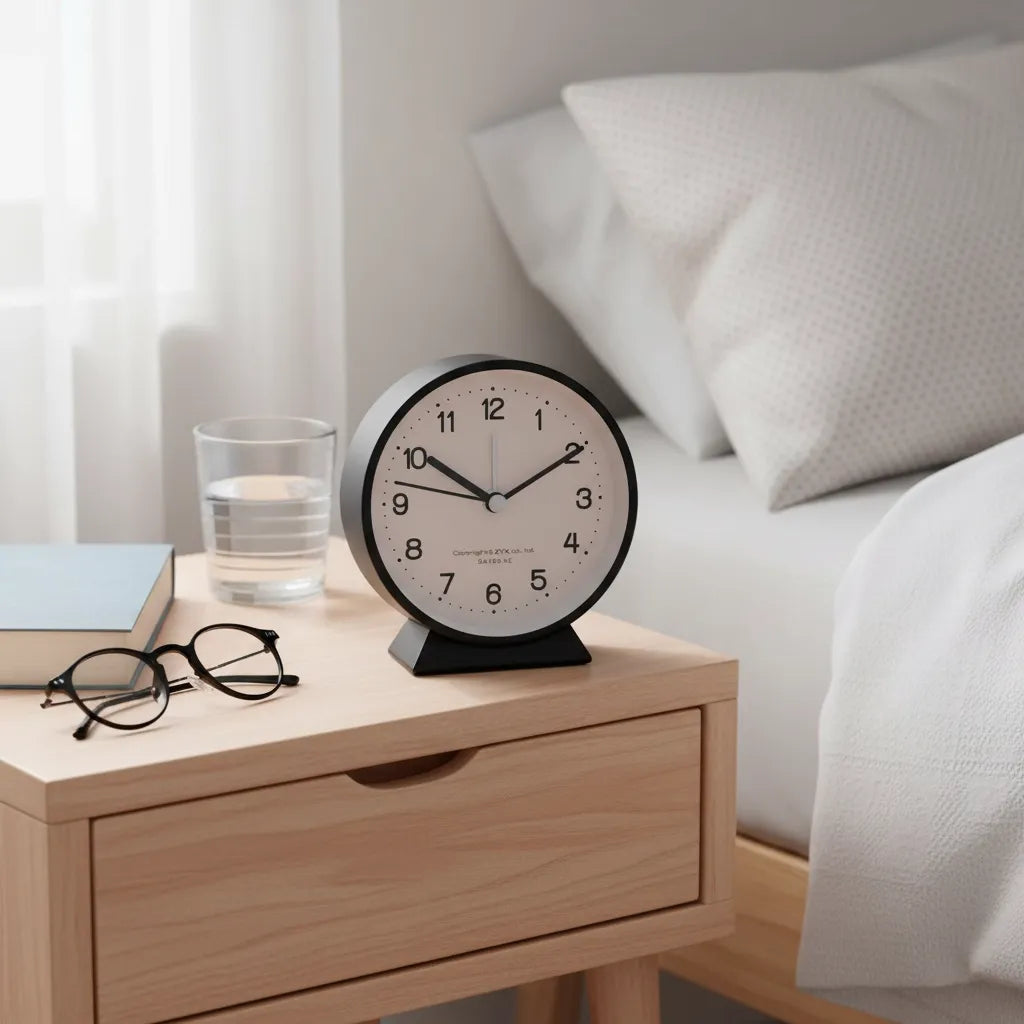 Réveil Analogique Silencieux en Quartz