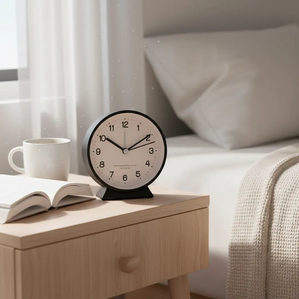 Réveil Analogique Silencieux en Quartz