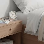 Réveil Analogique Trotteuse Silencieuse en Métal