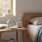 Réveil Analogique Trotteuse Silencieuse en Métal