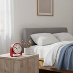 Réveil Analogique Trotteuse Silencieuse en Métal