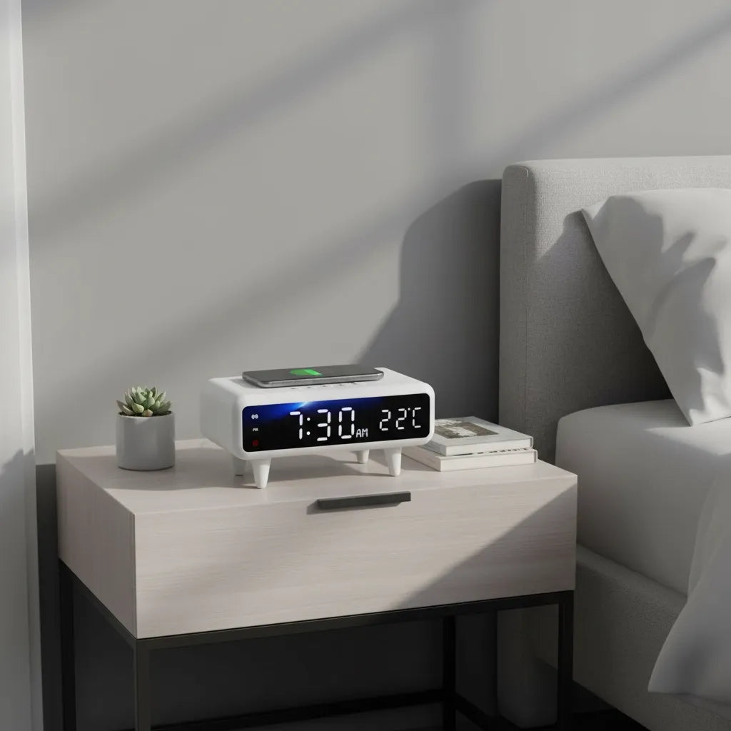 Réveil avec Chargeur à Induction Numérique