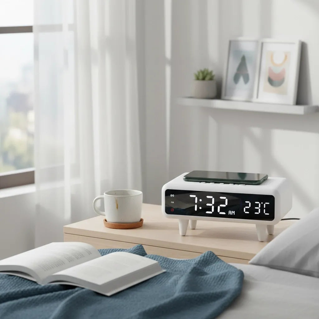 Réveil avec Chargeur à Induction Numérique