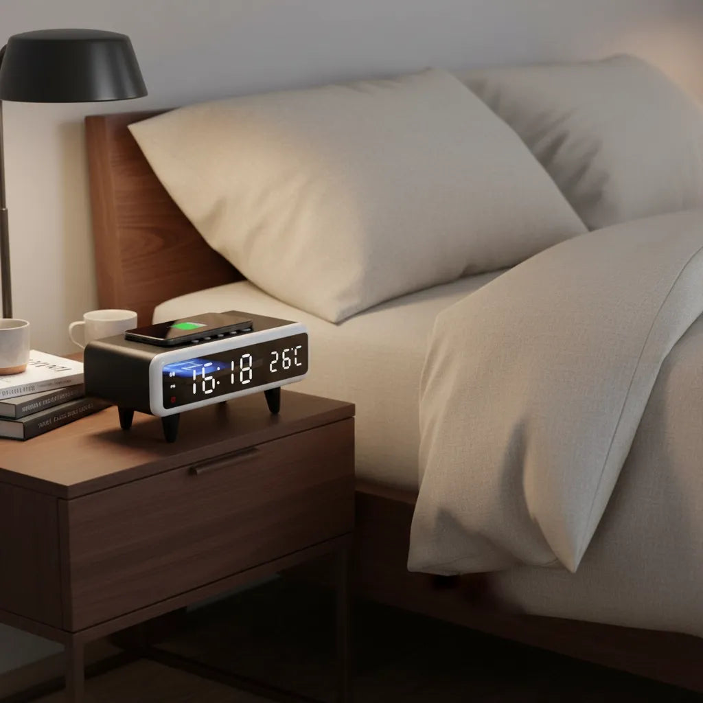 Réveil avec Chargeur à Induction Numérique