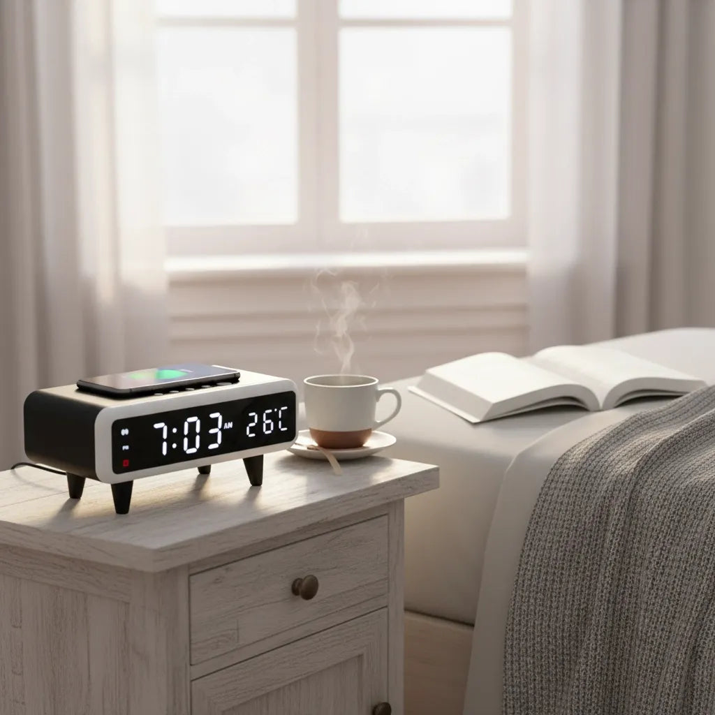 Réveil avec Chargeur à Induction Numérique