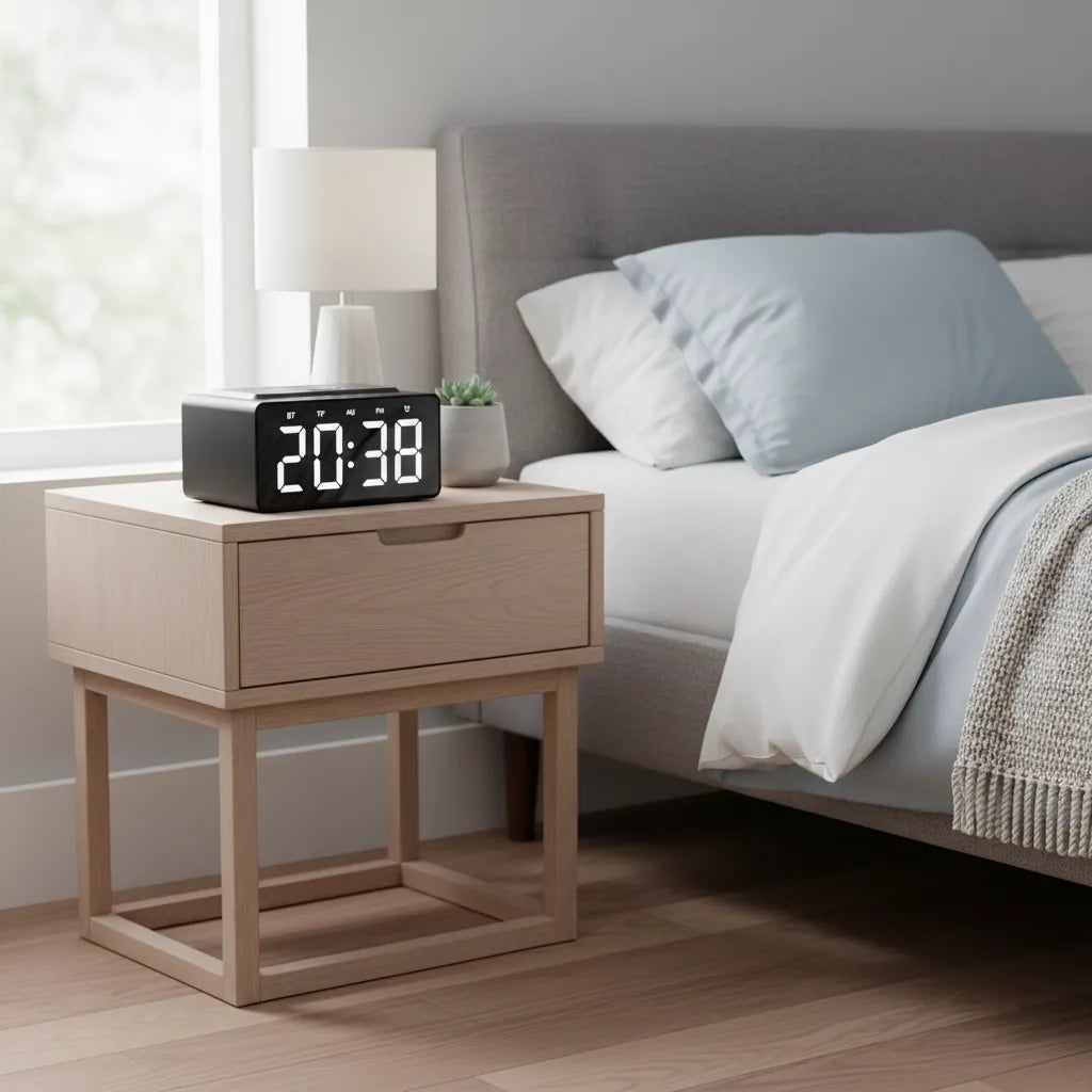 Réveil Bluetooth Enceinte Miroir