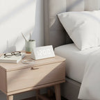 Réveil Bois Blanc Numérique