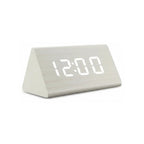Réveil Bois Blanc Numérique