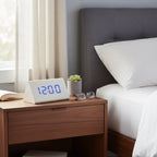 Réveil Bois Blanc Numérique