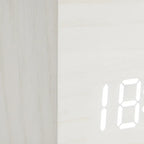 Réveil Bois Cube Numérique