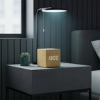 Réveil Bois Cube Numérique