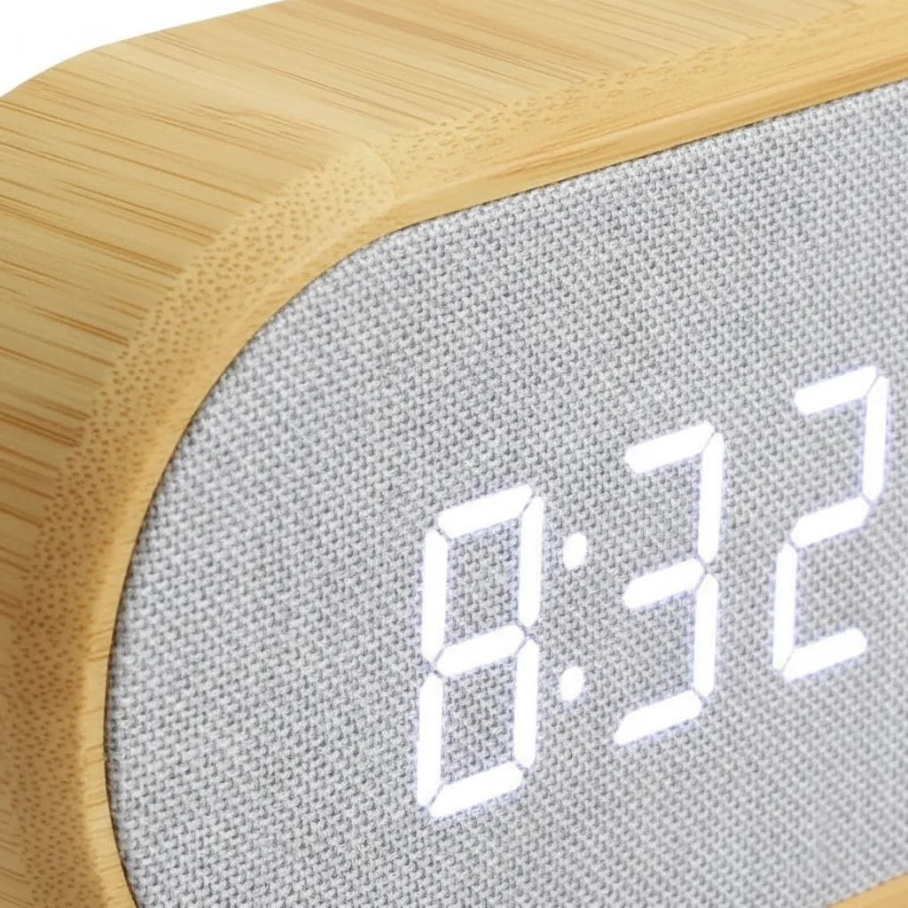 Réveil Bois Led Température Numérique