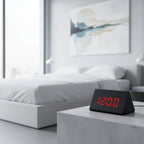 Réveil Bois Noir Numérique