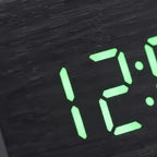 Réveil Bois Noir Numérique