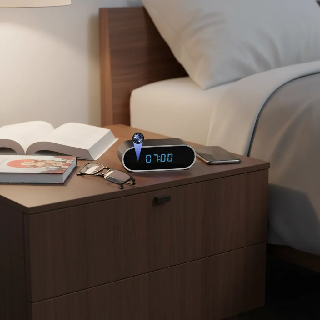 Réveil Caméra Espion HD Vision Nocturne