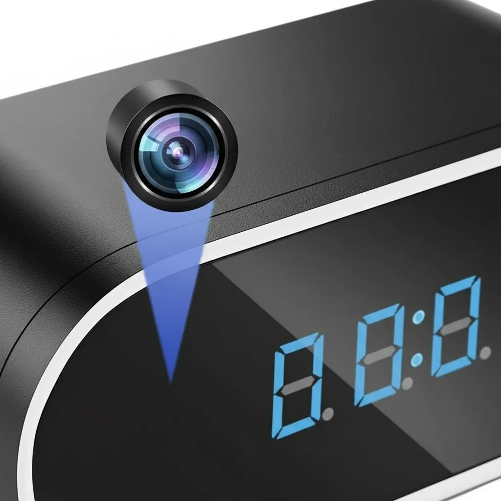 Réveil Caméra Espion HD Vision Nocturne