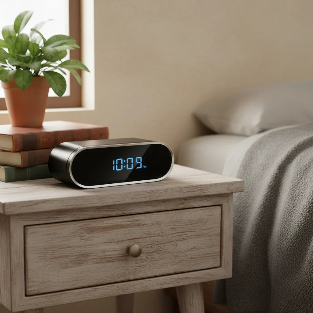 Réveil Caméra Espion HD Vision Nocturne