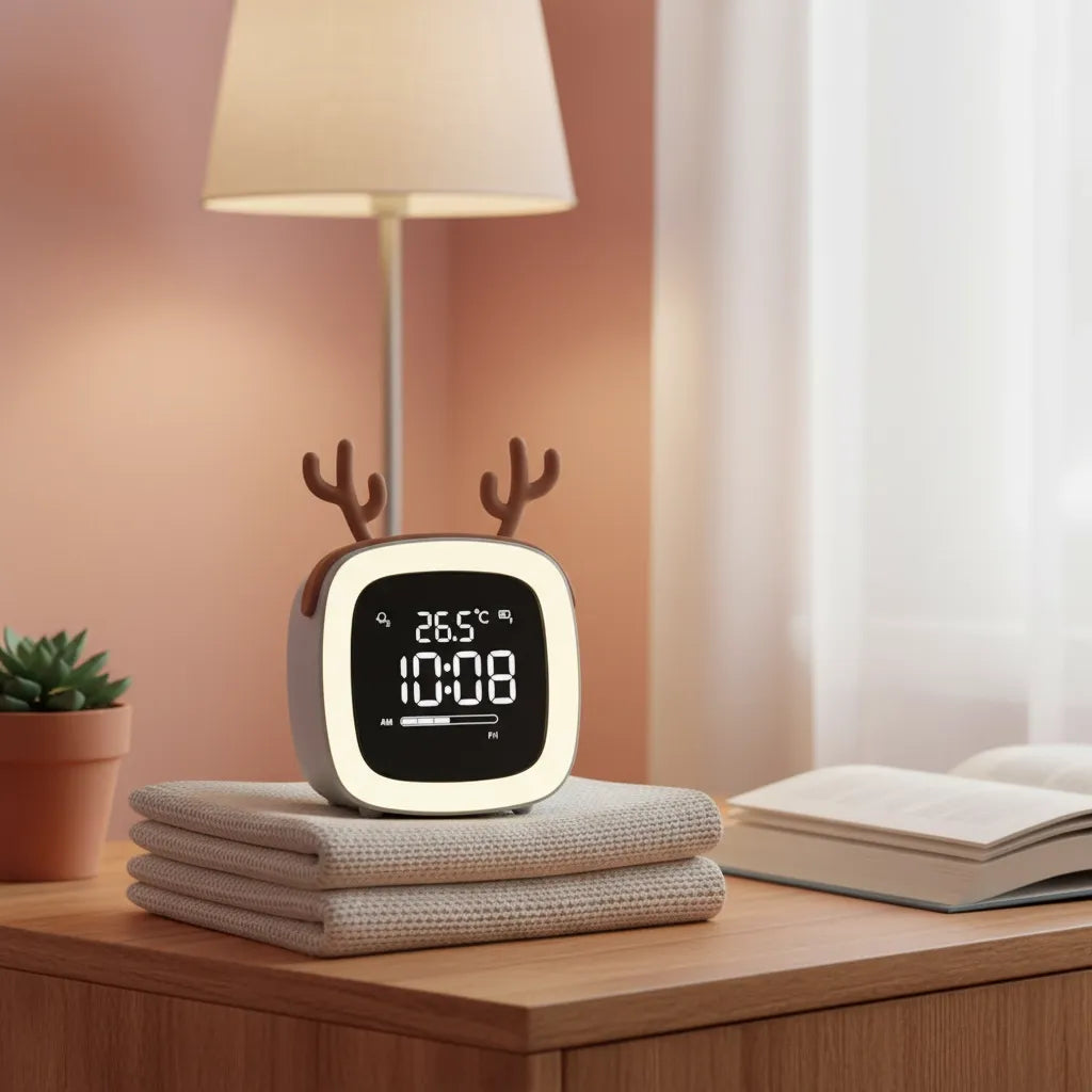 Réveil Cerf Veilleuse