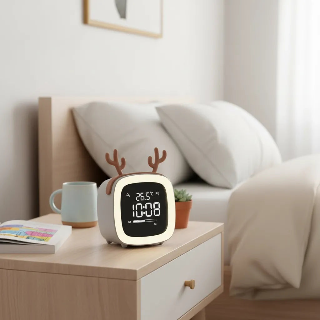 Réveil Cerf Veilleuse