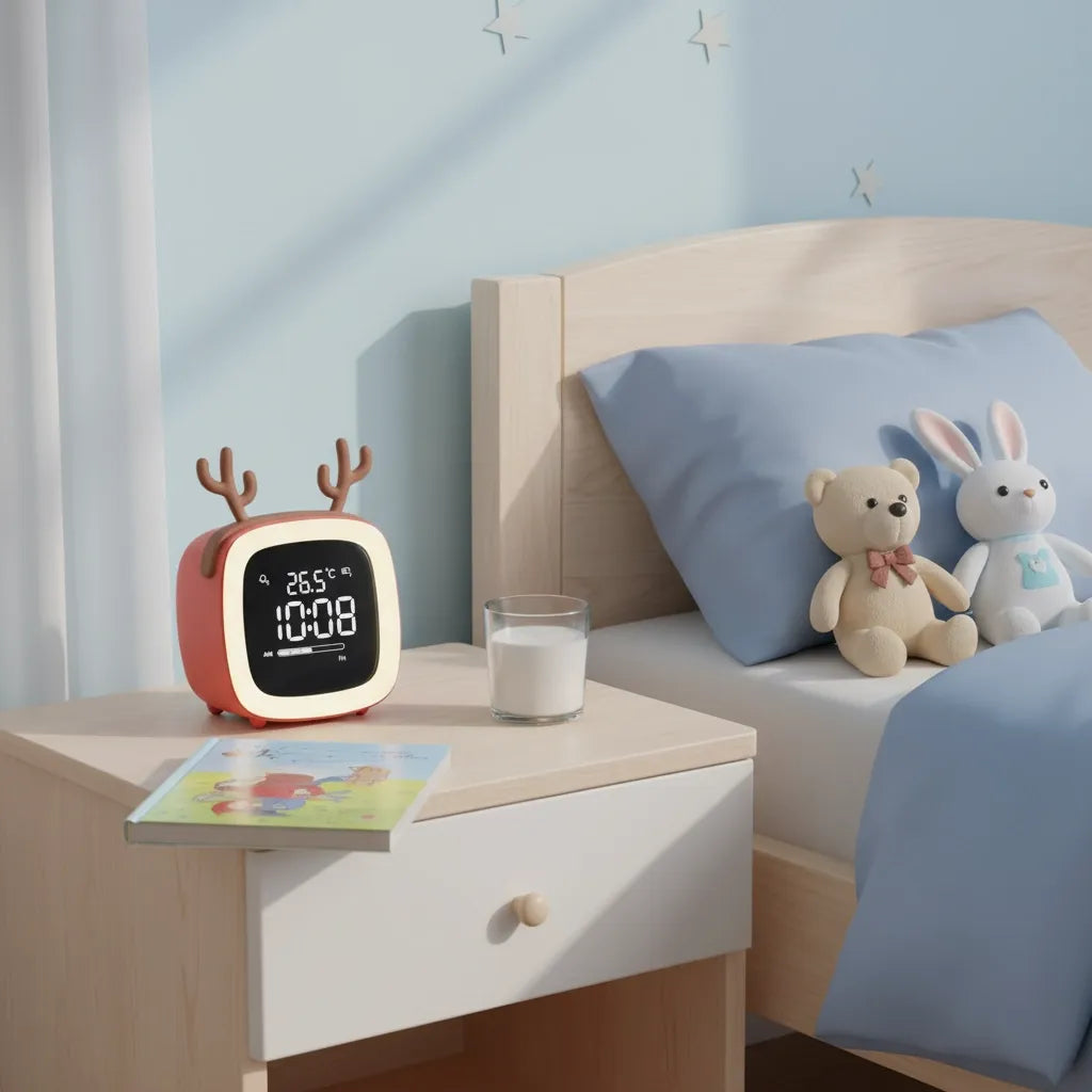 Réveil Cerf Veilleuse