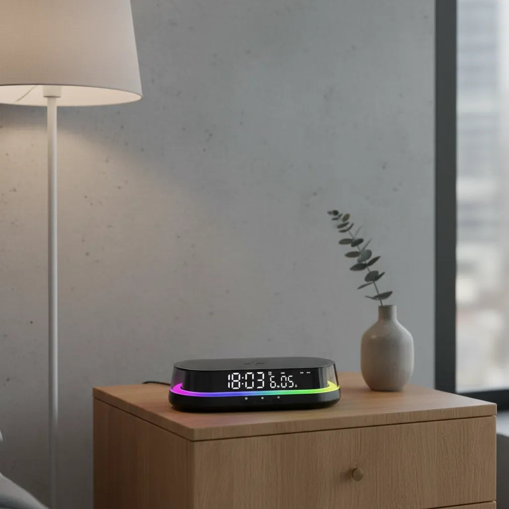 Réveil Chargeur à Induction Lumineux