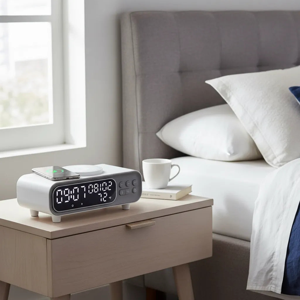 Réveil Chargeur à Induction Moderne