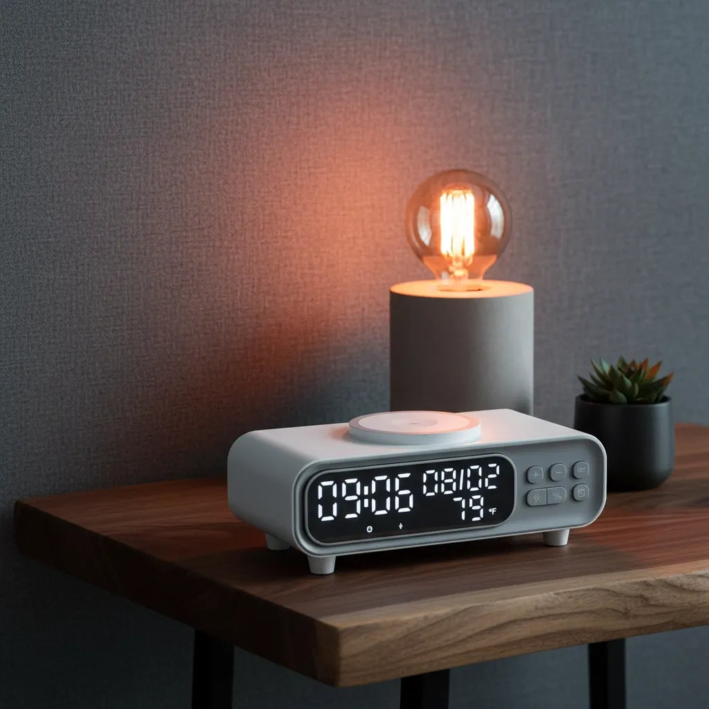 Réveil Chargeur à Induction Moderne