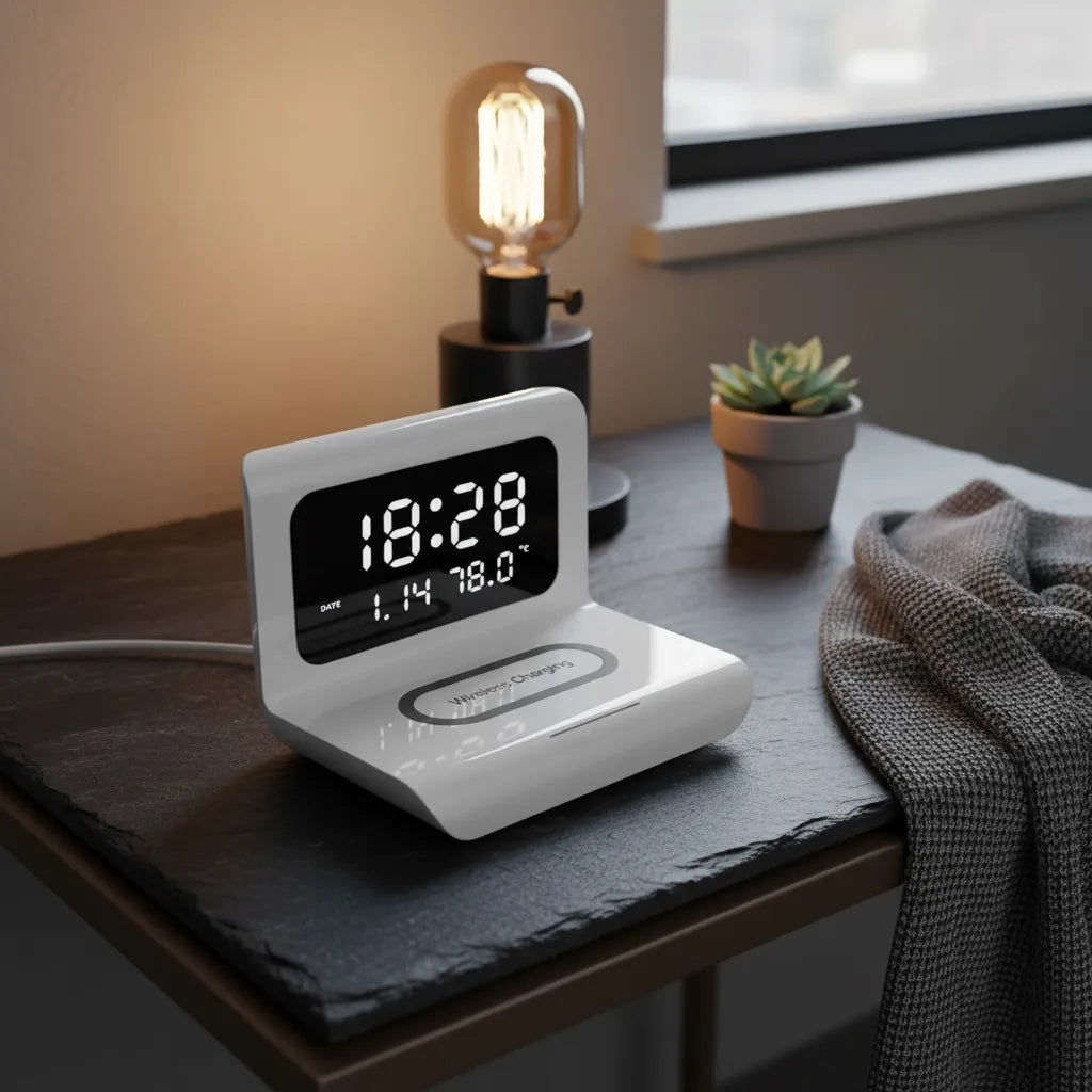 Réveil Chargeur à Induction Universel