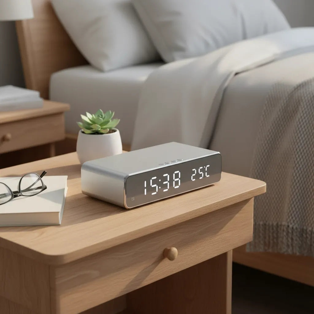 Réveil Chargeur Induction avec Température