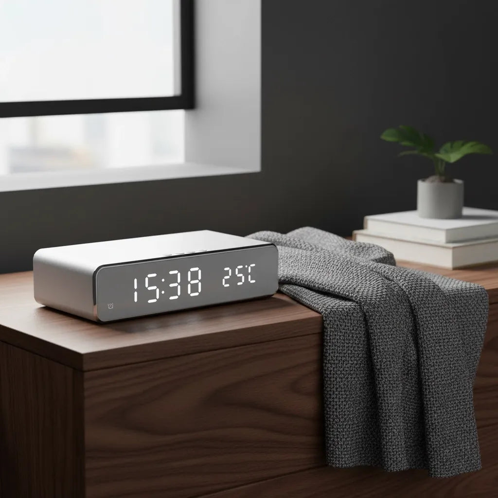 Réveil Chargeur Induction avec Température