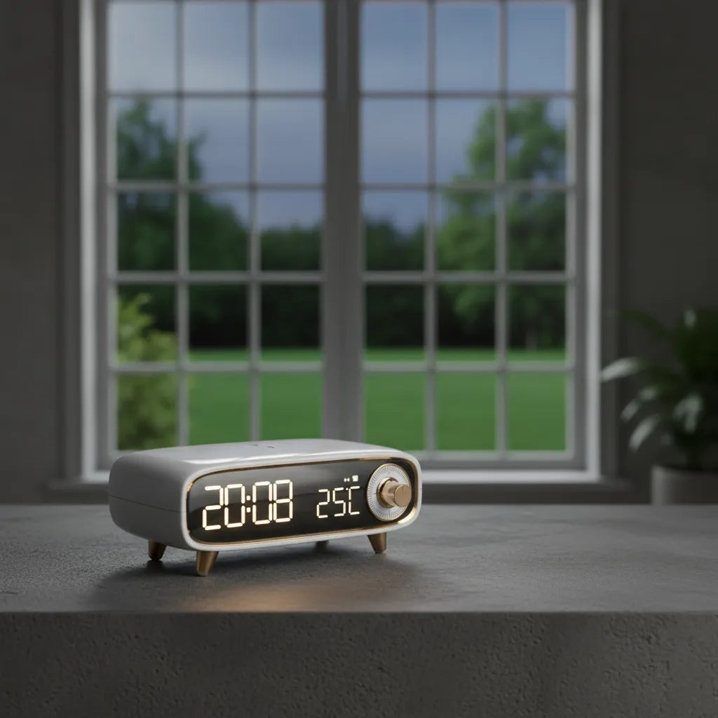 Réveil Chargeur Induction Bluetooth 5.0