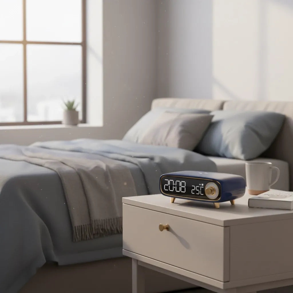 Réveil Chargeur Induction Bluetooth 5.0