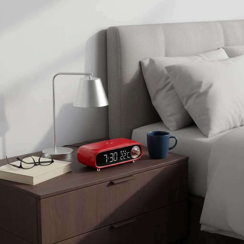 Réveil Chargeur Induction Bluetooth 5.0