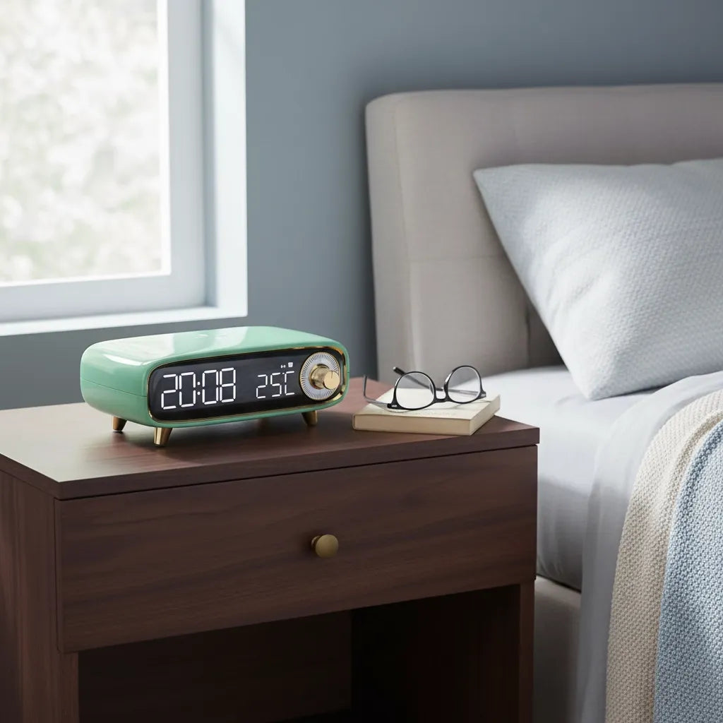 Réveil Chargeur Induction Bluetooth 5.0