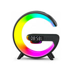 Réveil Chargeur Induction Lampe Noir