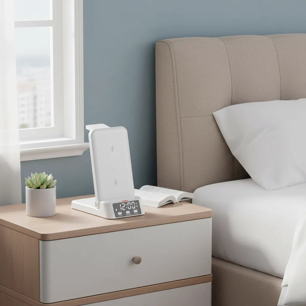 Réveil Chargeur Induction Universel Pliable