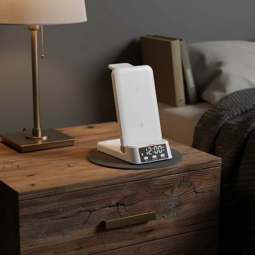 Réveil Chargeur Induction Universel Pliable